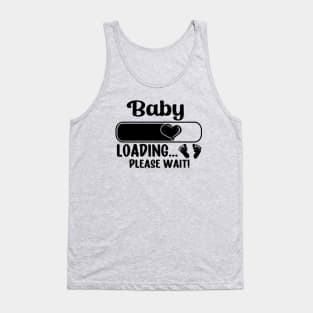 Baby Loading (black text) Tank Top